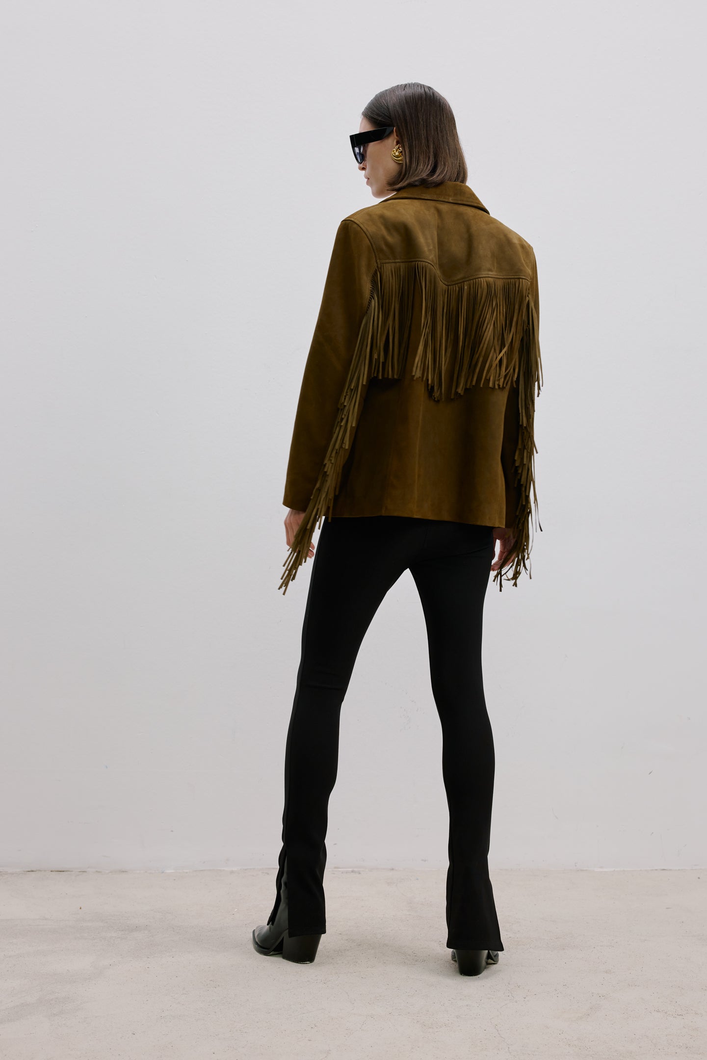 FRINGED SUEDE JACKET