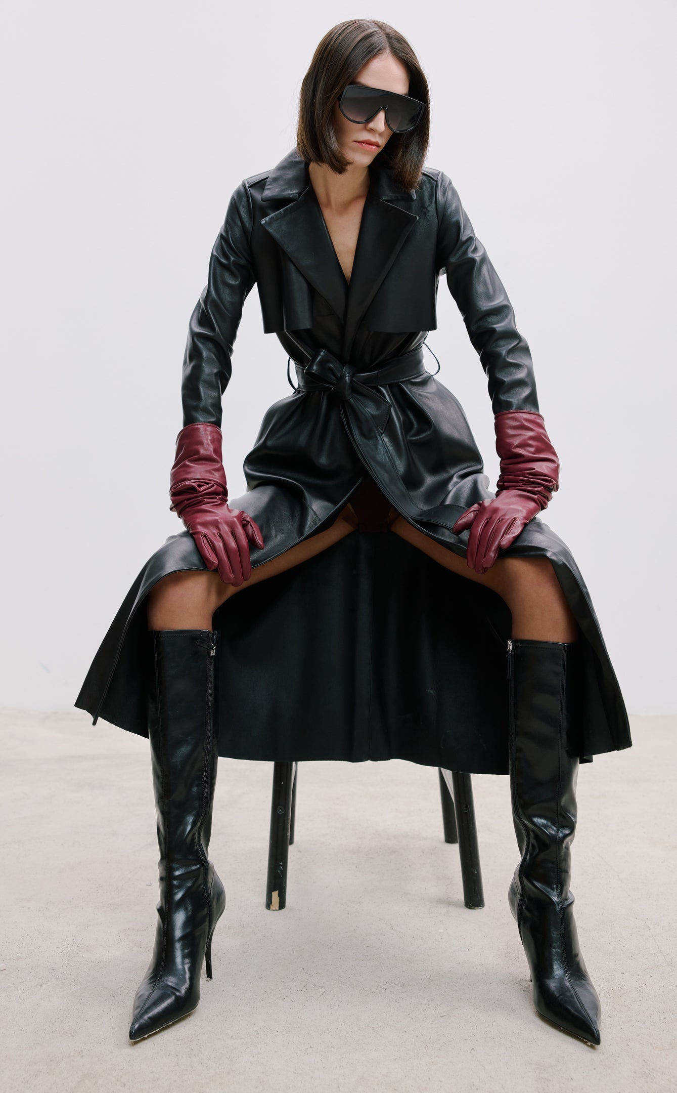 LONG LEATHER GLOVES