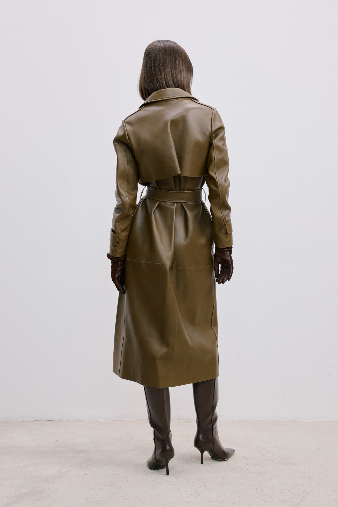 LEATHER TRENCH COAT