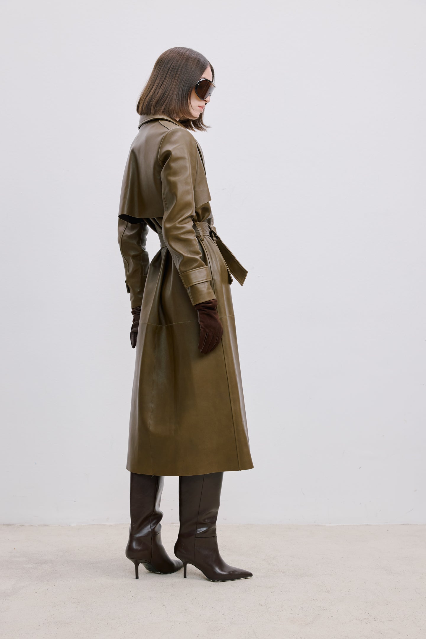 LEATHER TRENCH COAT
