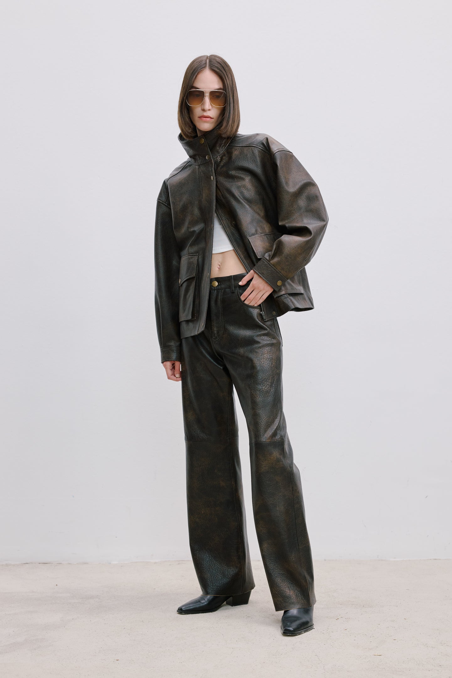 OVERSIZED LEATHER JACKET