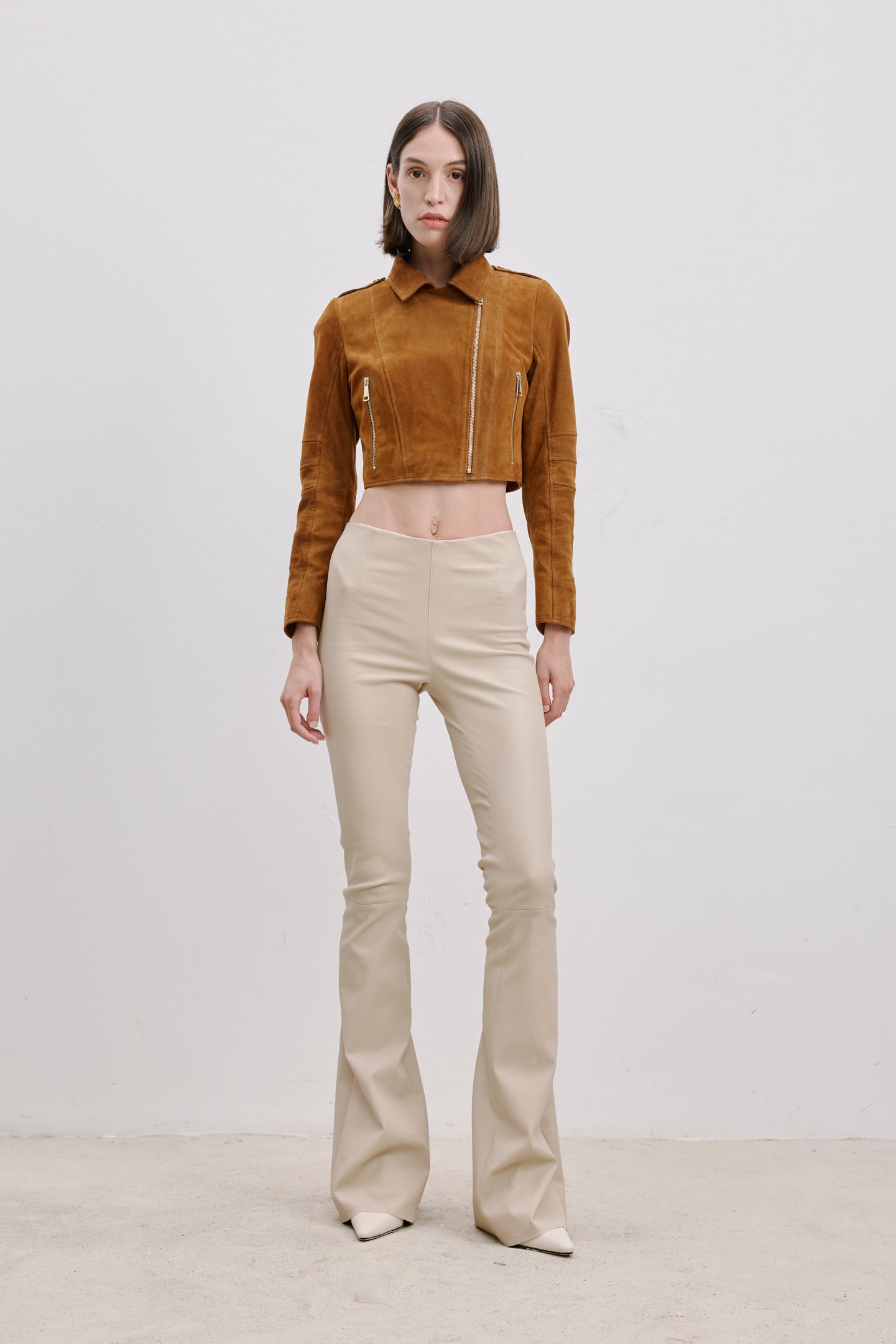 CROPPED SUEDE JACKET