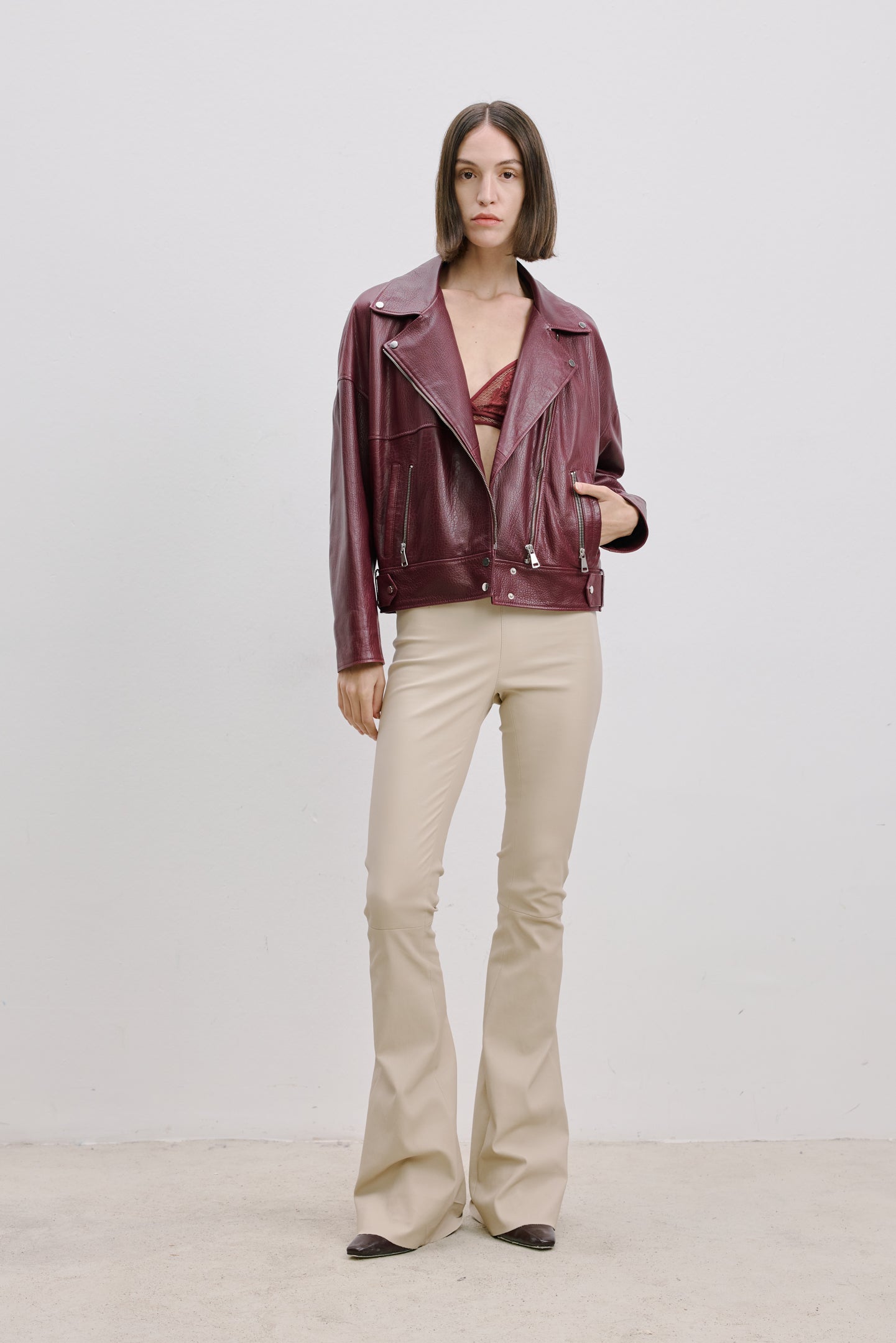 OVERSIZED LEATHER JACKET