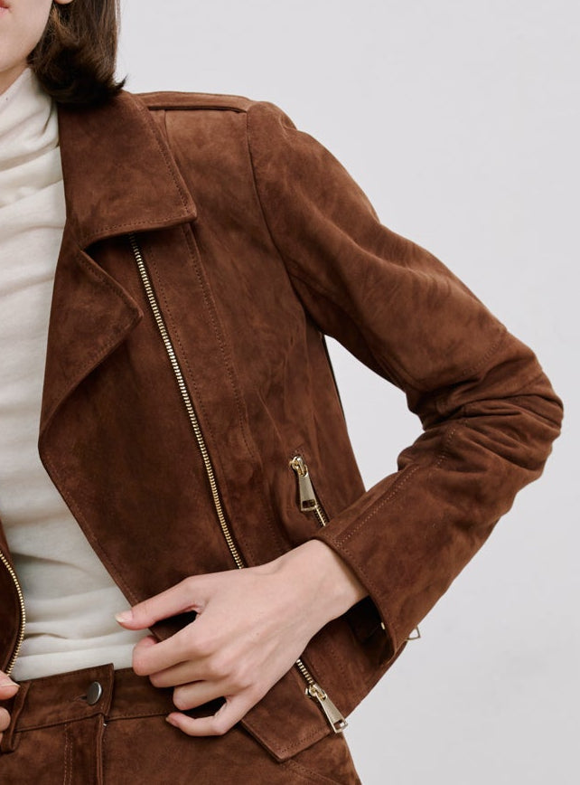 SUEDE BIKER JACKET