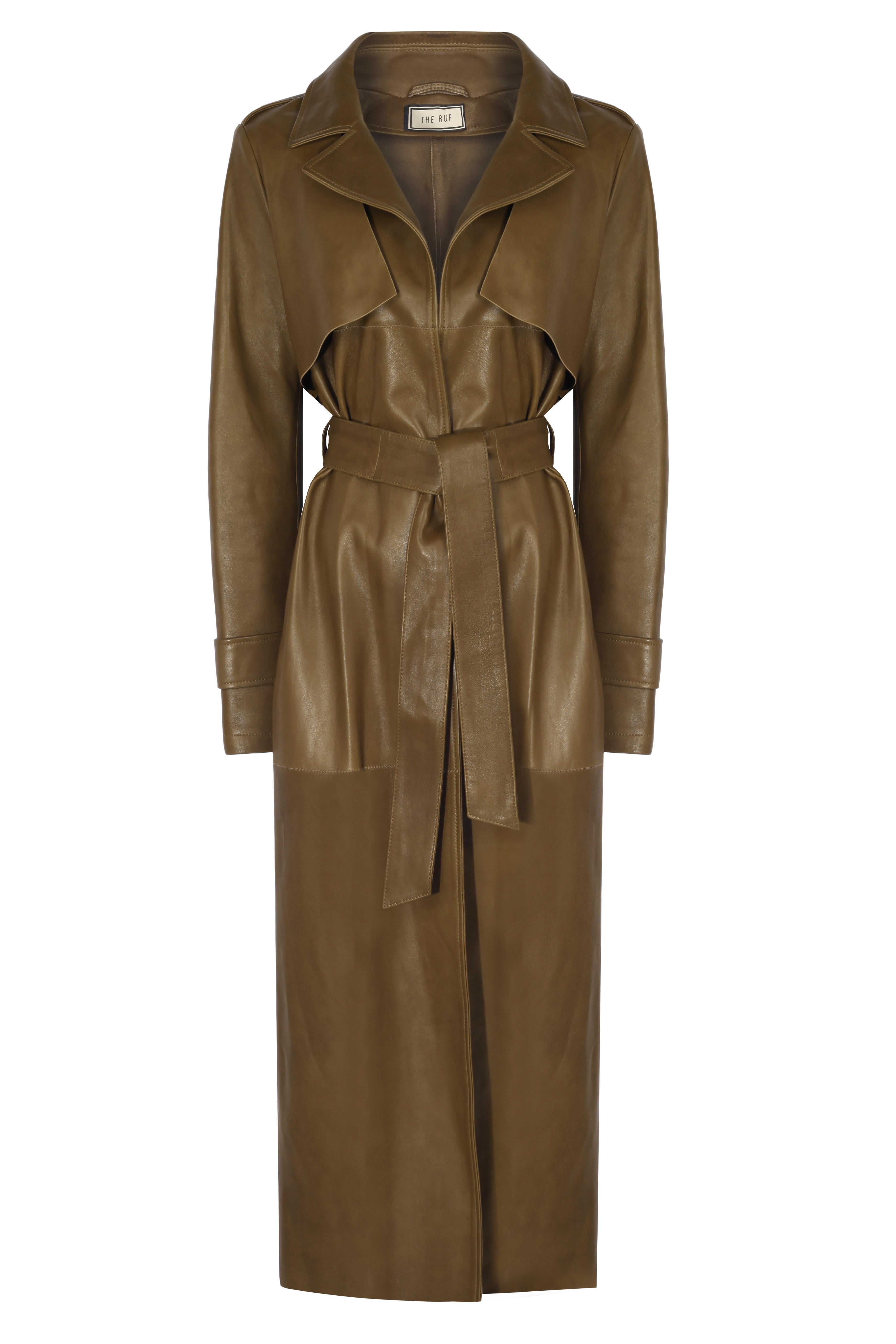 LEATHER TRENCH COAT