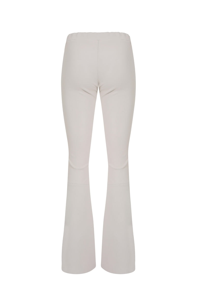 FLARED LEATHER PANTS